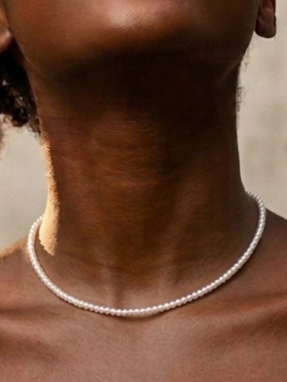 Delicate Tiny Pearl Necklace | 3.3mm Freshwater Pearls | 925 Silver